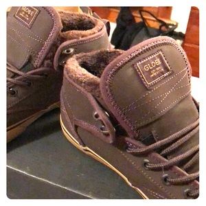 Globe motley mid brown fur sneakers
